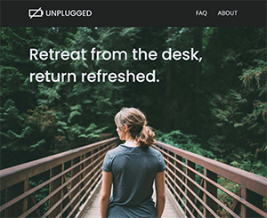 unplugged retreats website